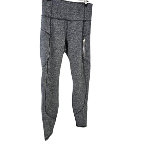 Athleta Womens Rainier Heatherd Tight, Grey, Athletic, Running, Gym, Size Medium - Picture 8 of 10
